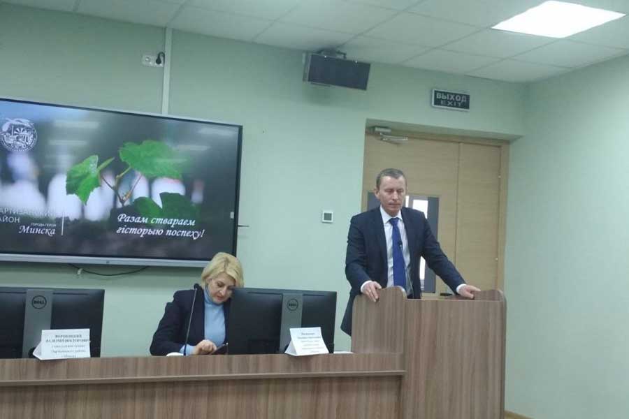 Встреча главы администрации Валерия Вороницкого со студентами Академии связи