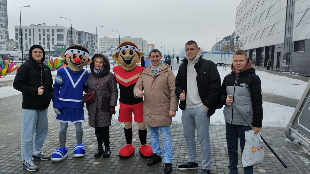 Партизанский район посетил хоккейный матч с участием команды Президента Республики Беларусь